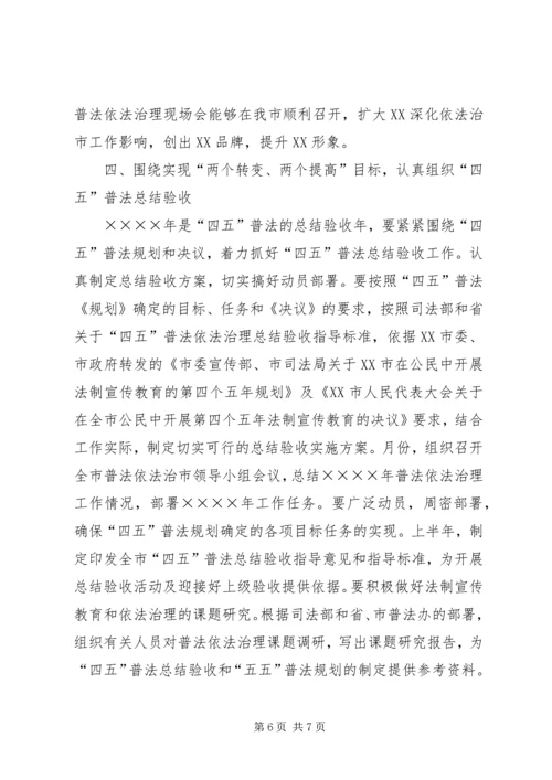 全市普法依法治理工作要点 (5).docx