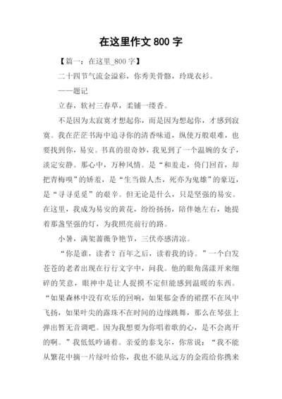 在这里作文800字.docx