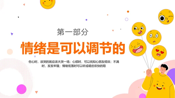 学会调节情绪《读书分享》PPT模板