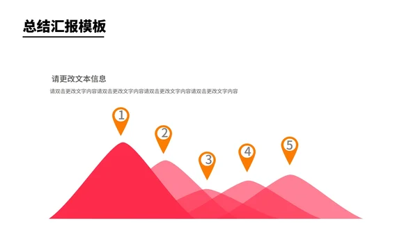 红色商务风节日职场年度总结汇报PPT模板