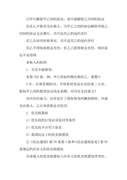 2023年司法考试合同法笔记六.docx