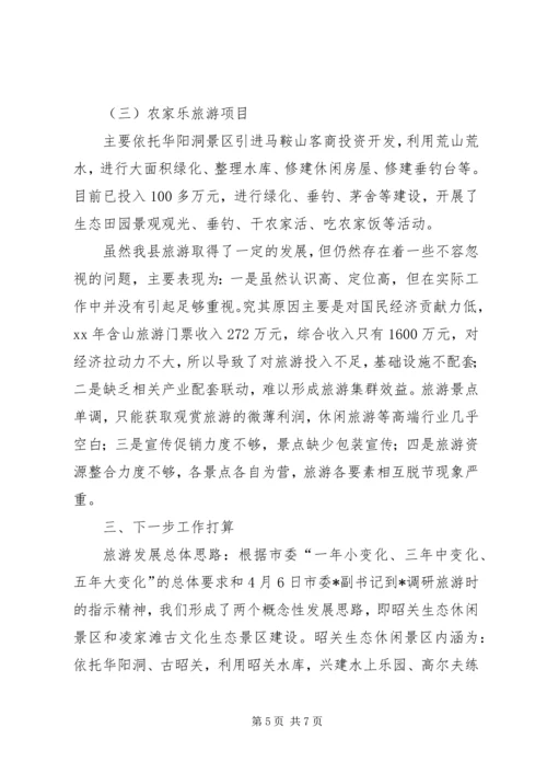 县旅游工作情况汇报 (2).docx