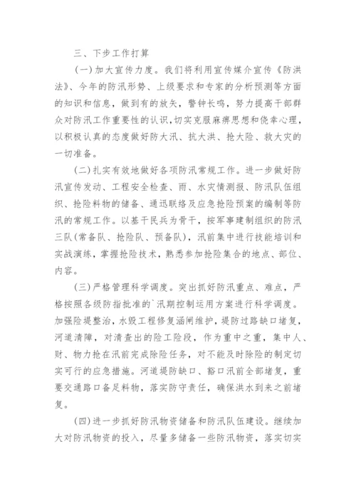 乡镇防汛工作的自查报告.docx