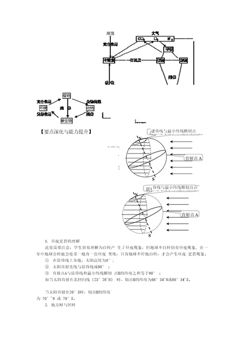 山东省高三二轮复习地理备课参考教学案——专题三物质运动与循环