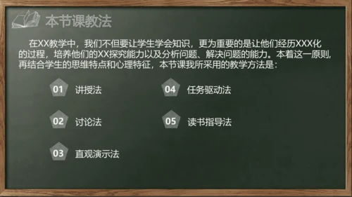 开始上课教师粉笔说课教学黑板PPT模板