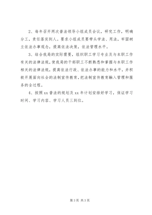 移民开发局普法依法治理工作计划.docx