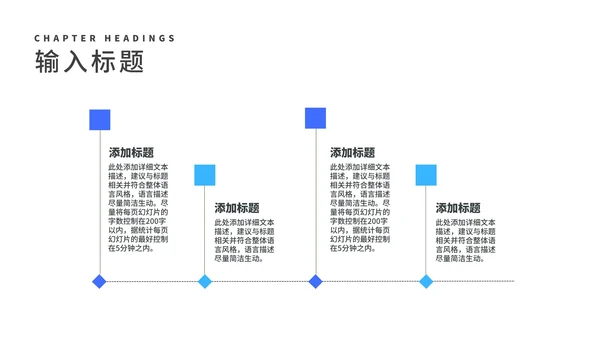 蓝色年度工作述职报告PPT模板