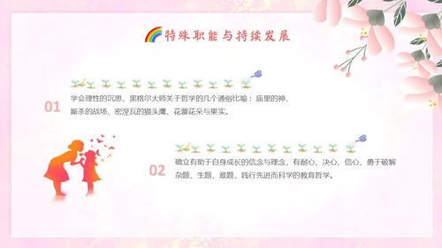 小清新花卉骨干教师培训教师PPT班级管理教师培训