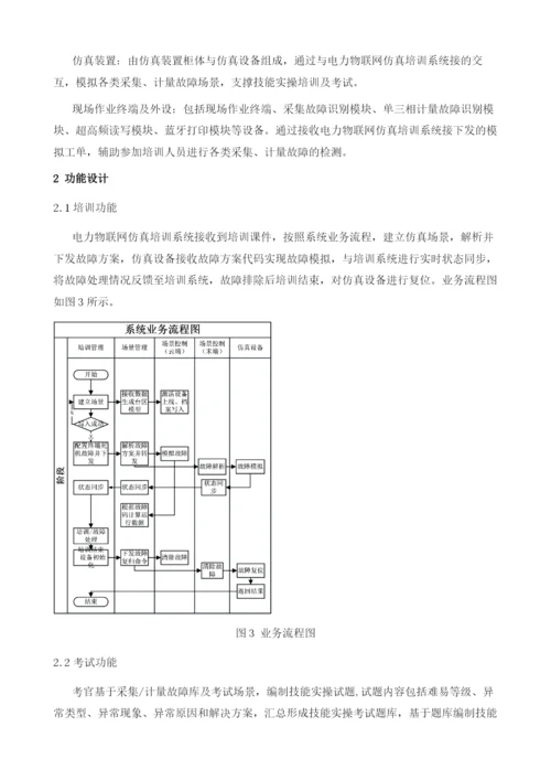 一种电力物联网仿真培训系统及方法.docx