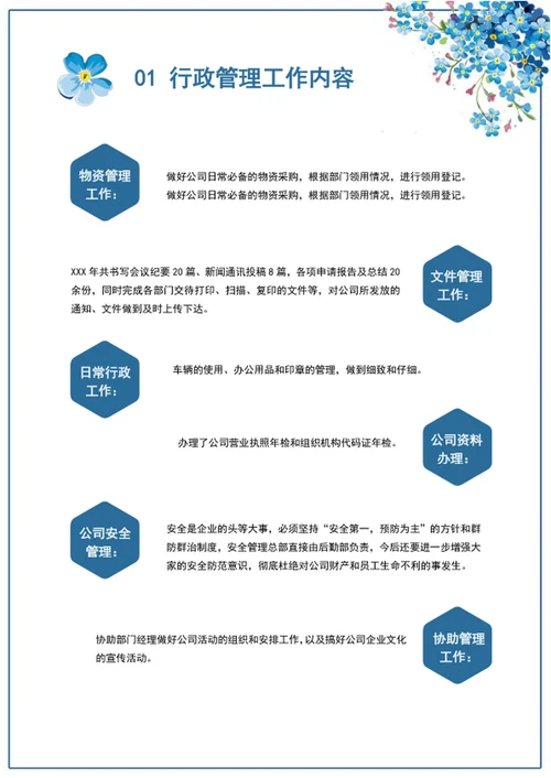 年终总结汇报小清新工作总结