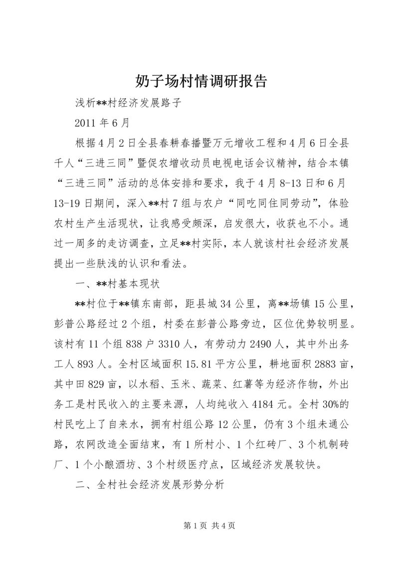 奶子场村情调研报告 (3).docx