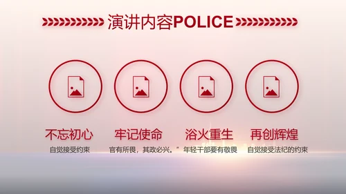 与党同心跟党奋斗公安警察动态PPT