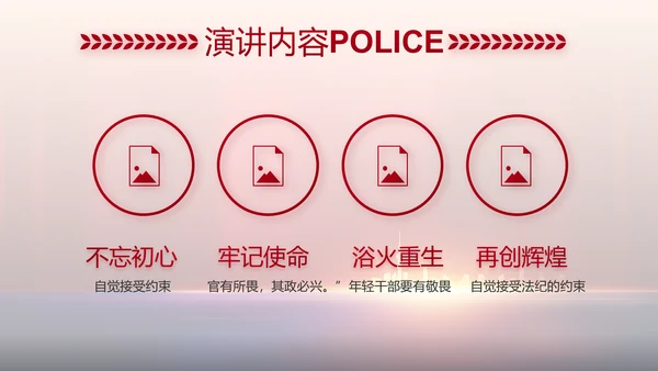 与党同心跟党奋斗公安警察动态PPT