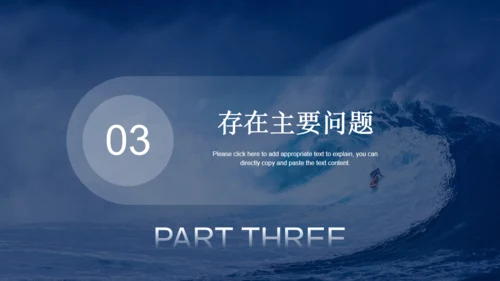 冲浪乘风破浪海浪通用PPT模板