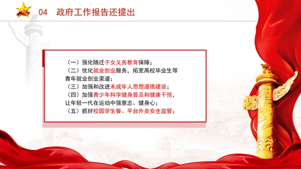 关于教育2025年两会工作报告内容学习ppt课件