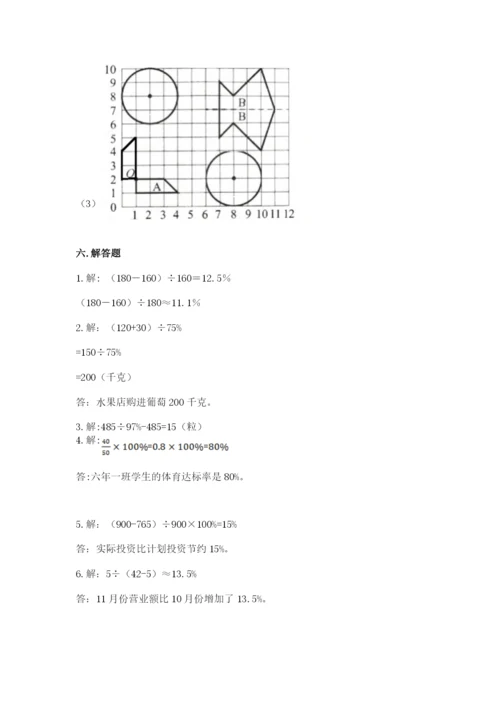小学数学六年级上册期末模拟卷附完整答案（夺冠系列）.docx