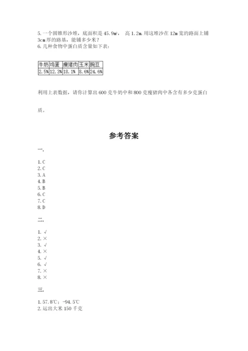 辽宁省【小升初】小升初数学试卷及参考答案（培优b卷）.docx