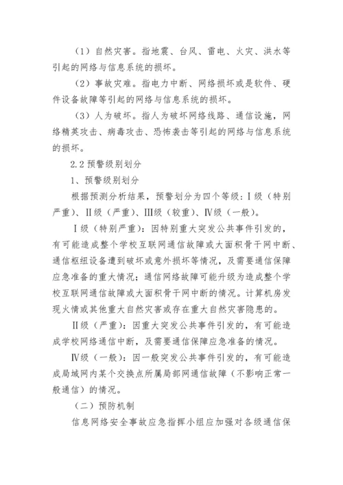 2023年学校网络安全应急预案参考.docx