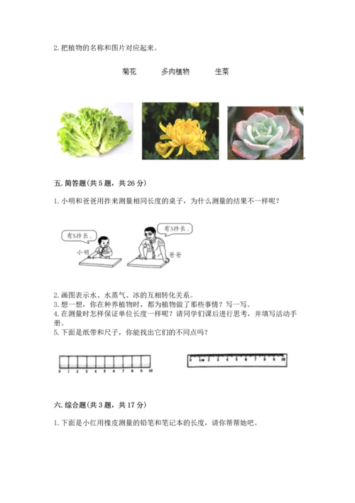 教科版一年级上册科学期末测试卷及答案（最新）.docx