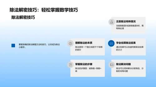 二年级数学学习PPT模板