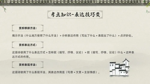 浅色古风高考诗歌鉴赏PPT模板宣传PPT动态PPT