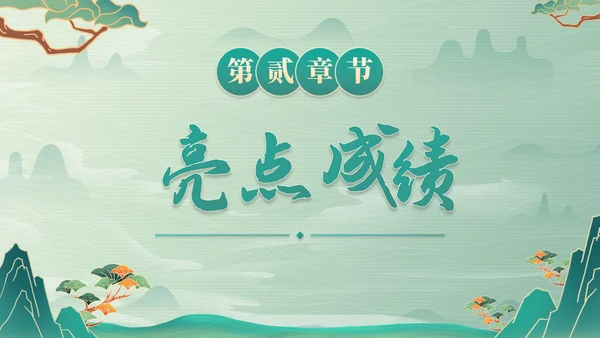 古风国画插画年终总结PPT模板
