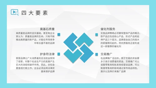公司营销中心品牌推广策略分析通用PPT模板