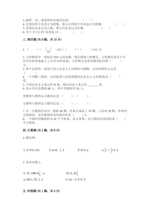 北师大版六年级下册数学期末测试卷精品（达标题）.docx