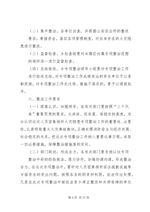 人员密集场所消防安全专项整治实施方案.docx