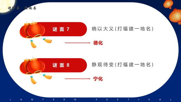 元宵节猜灯谜活动策划通用PPT模板