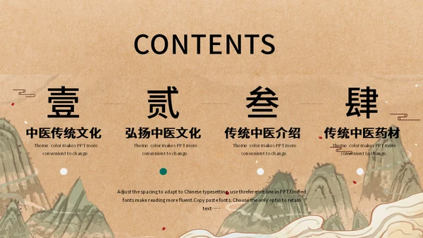 本草纲目传统中医草药养生之道通用PPT模板