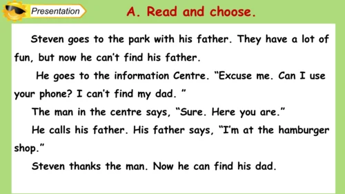 Unit 4 Asking for Help  Lesson3 课件(共17张PPT)