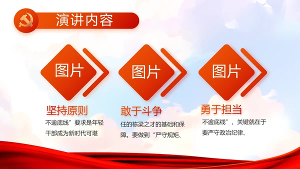 青春正能量团委五四青年节共青团PPT