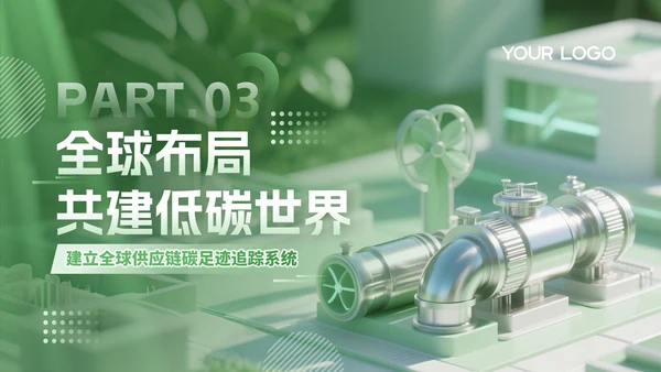 绿色3D风绿色能源驱动可持续未来PPT模板