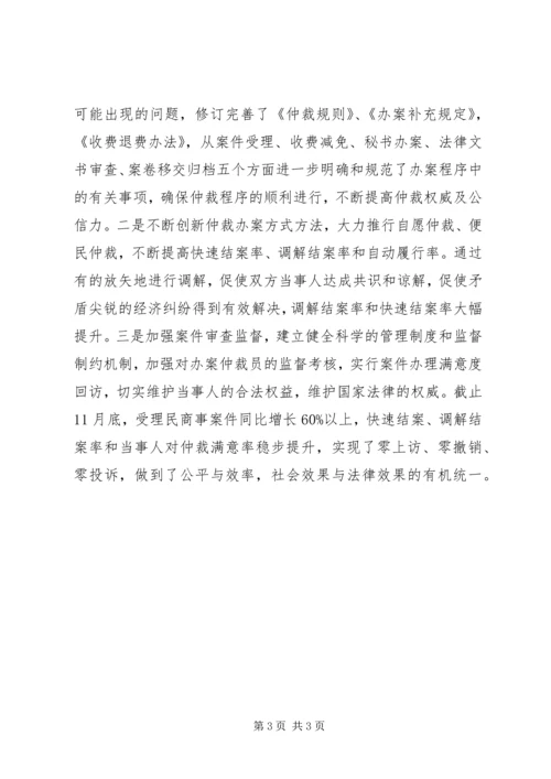 仲裁委员会办公室工作总结.docx