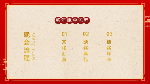 红色喜庆公司企业年会邀请函PPT模板