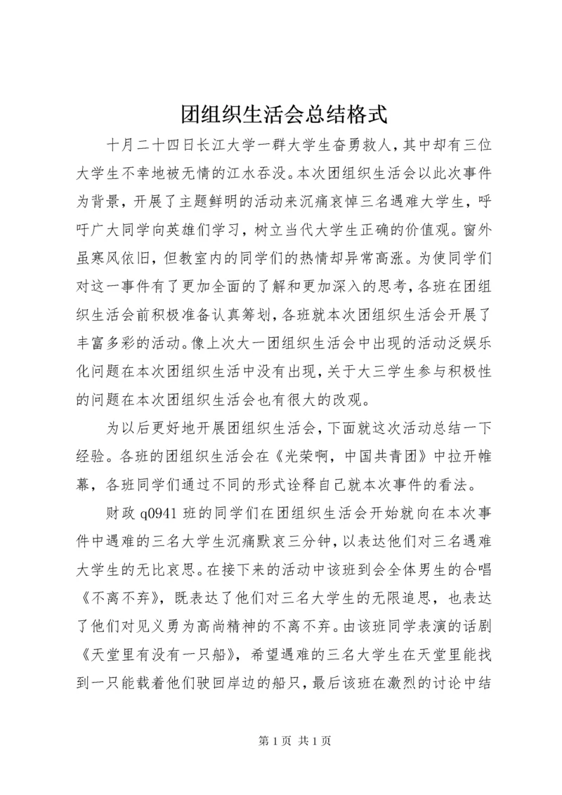 团组织生活会总结格式 (3).docx