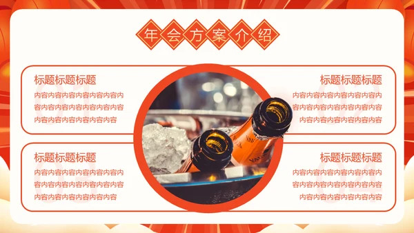 虎年大吉年会策划活动方案通用PPT模板