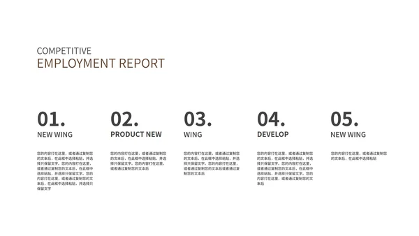 咖色森系清新月度总结PPT模板