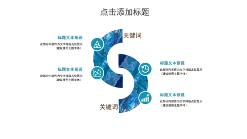 蓝色肌理风年终述职汇报通用PPT模板