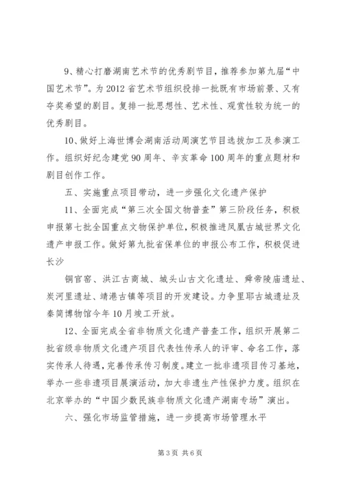 省文化活动工作要点及规划.docx