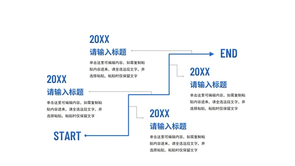 简约商务企业发展时间轴PPT模板