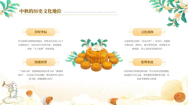 黄色中国风月满中秋教育宣传PPT模板