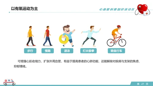 心血管科普知识进社区PPT模板