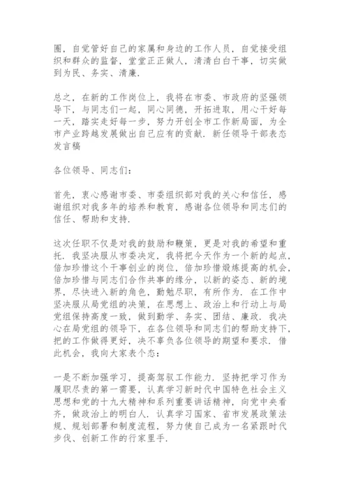 新任领导干部表态发言稿.docx