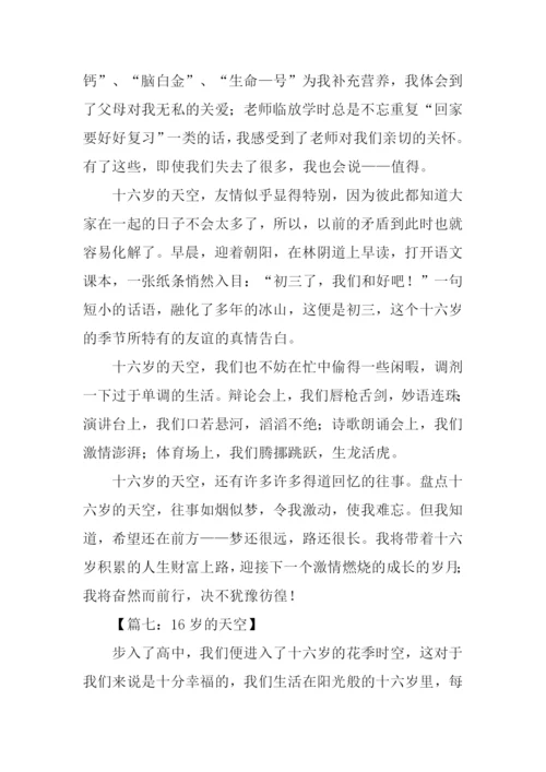 16岁的天空作文800字.docx