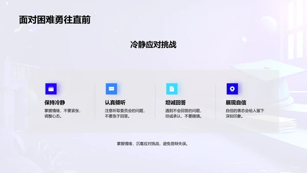 答辩技巧讲座PPT模板