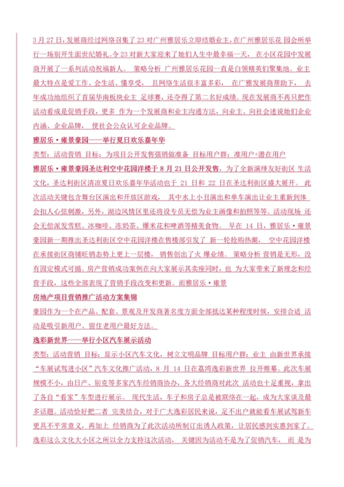 房地产综合项目营销推广活动专项方案集锦.docx