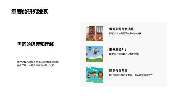 黑洞研究答辩PPT模板