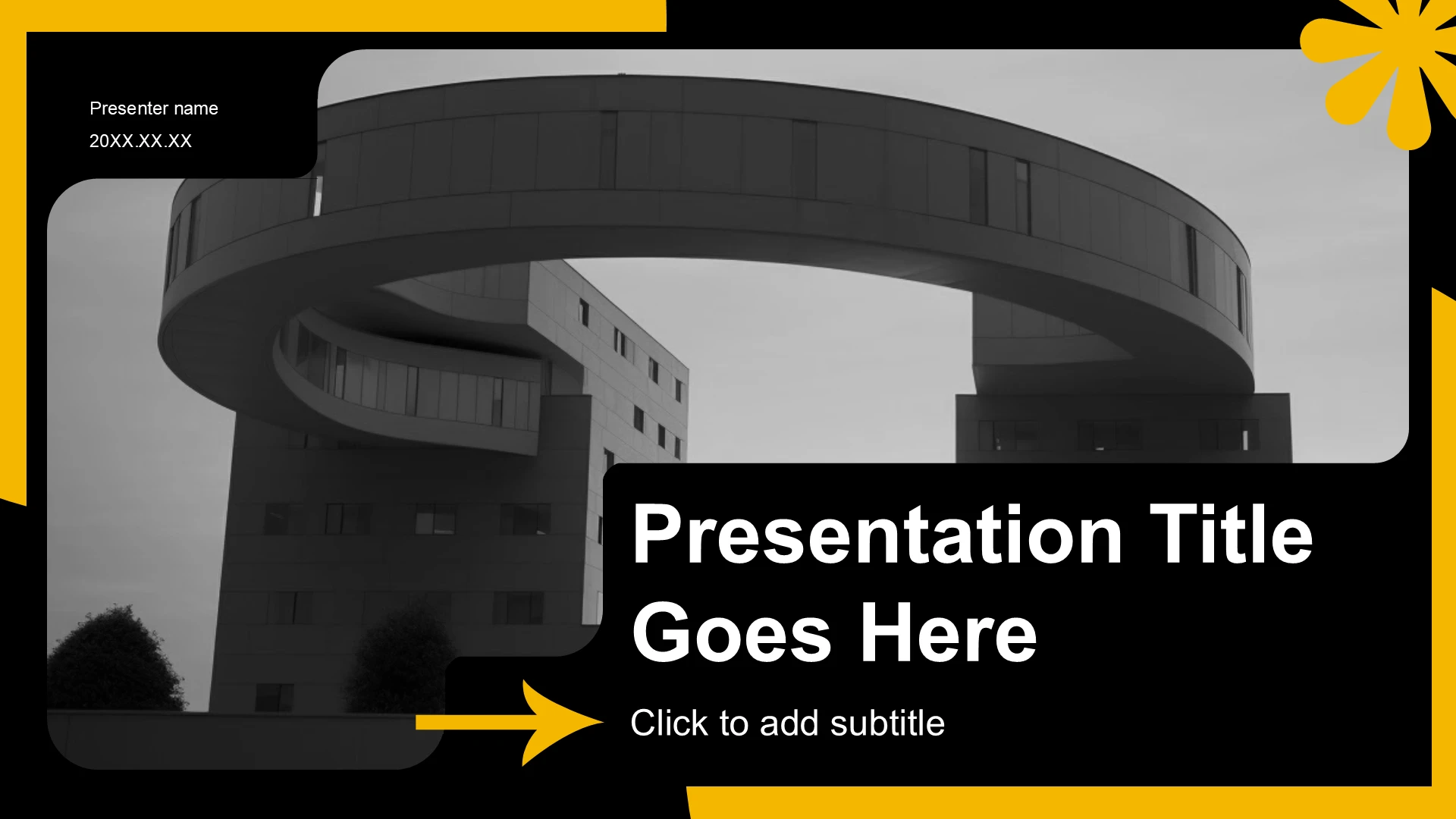 黄色商务风企业画册PPT主题